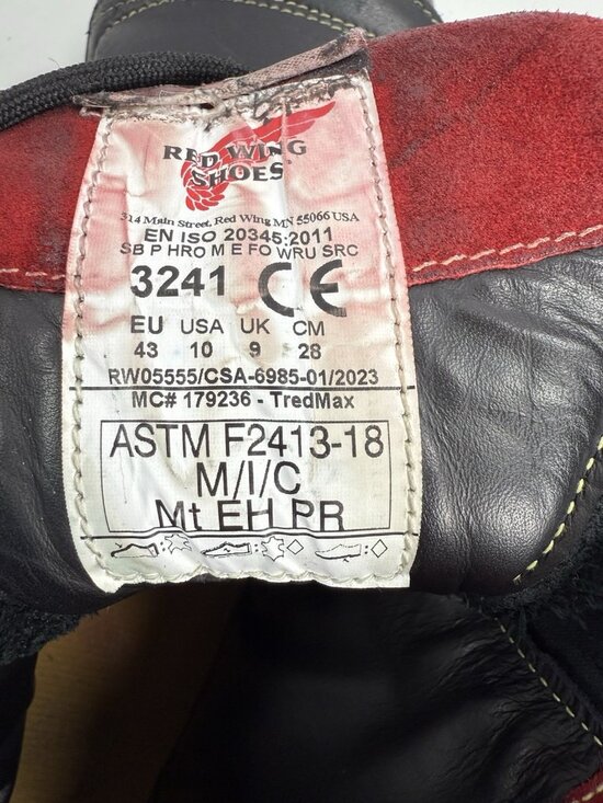 Red Wing Mens ULTRAGUARD 8” Metguard CSA Safety Toe Work Boot Size 10 main image 13